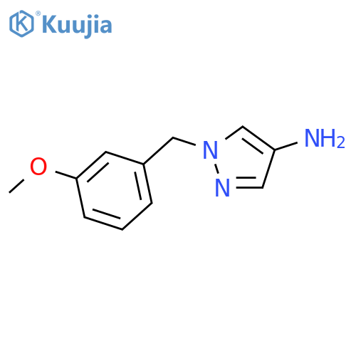 1-(3-Methoxy-benzyl)-1H-pyrazol-4-ylamine structure