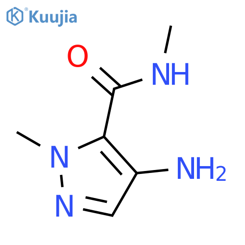 4-Amino-N,1-dimethyl-1H-pyrazole-5-carboxamide structure
