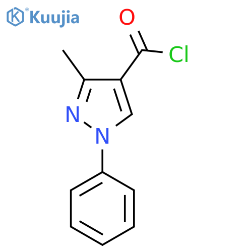 3-Methyl-1-phenyl-1H-pyrazole-4-carbonyl chloride structure