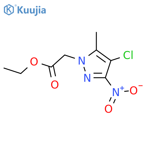 ethyl 2-(4-chloro-5-methyl-3-nitro-1H-pyrazol-1-yl)acetate structure
