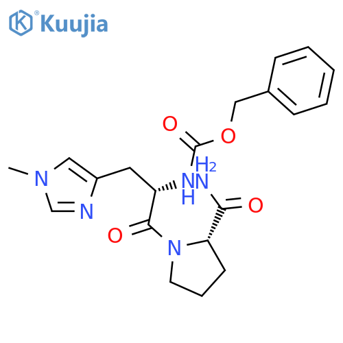 L-Prolinamide, 1-methyl-N-[(phenylmethoxy)carbonyl]-L-histidyl- structure