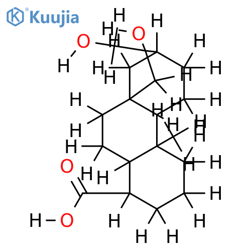 (ent-16alphaOH)-16,17-Dihydroxy-19-nor-18-kauranoic acid structure