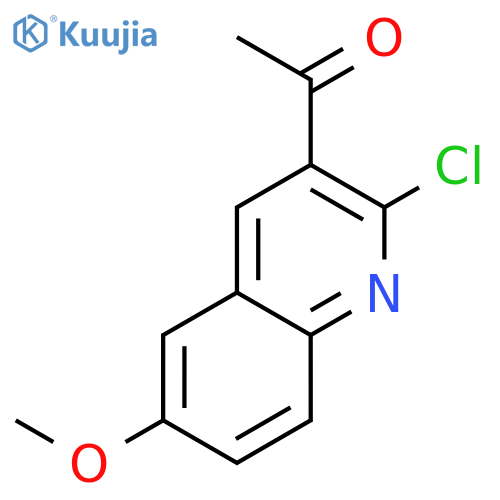 ETHANONE, 1-(2-CHLORO-6-METHOXY-3-QUINOLINYL)- structure