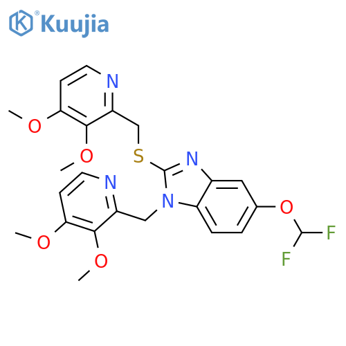 N-(3,4-Dimethoxy-2-pyridinyl)methyl Pantoprazole Sulfide(Mixture of 1 and 3 isomers) structure