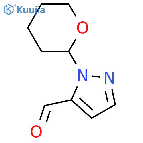 1-(oxan-2-yl)-1H-pyrazole-5-carbaldehyde structure