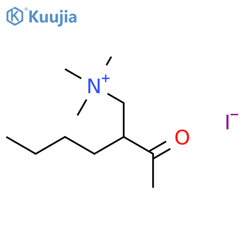 1-Hexanaminium, 2-acetyl-N,N,N-trimethyl-, iodide structure
