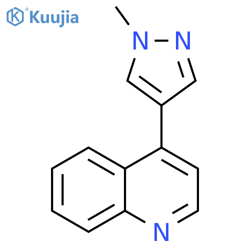 Quinoline, 4-(1-methyl-1H-pyrazol-4-yl)- structure