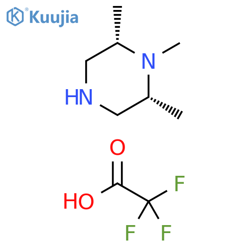 (2S,6R)-1,2,6-trimethylpiperazine2,2,2-trifluoroacetate structure