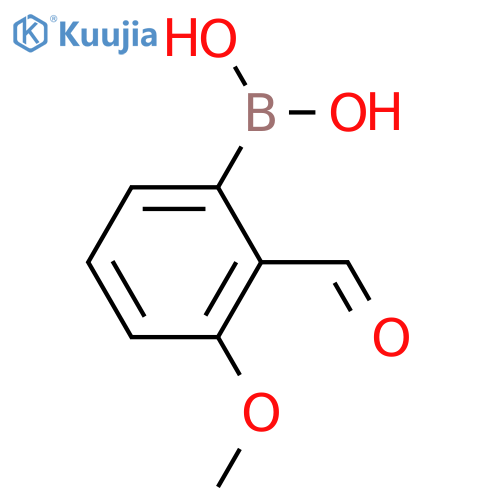 (2-Formyl-3-methoxyphenyl)boronic acid structure