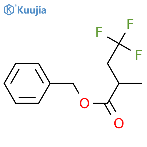 benzyl 4,4,4-trifluoro-2-methylbutanoate structure