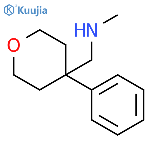 N-methyl-(4-phenyltetrahydropyran-4-yl)methylamine structure