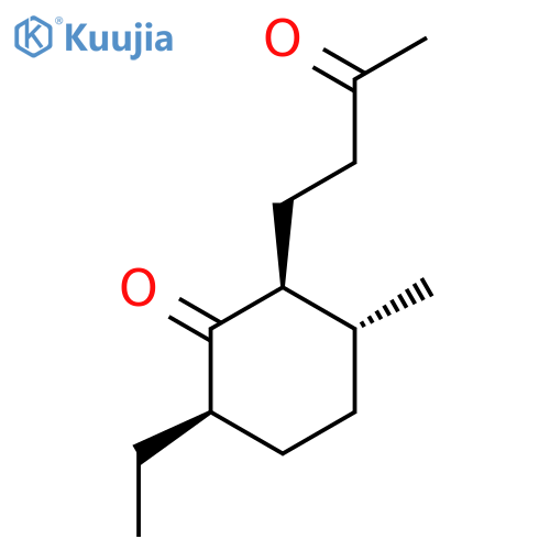 (2S,3R,6R)-6-Ethyl-3-methyl-2-(3-oxobutyl)-cyclohexanone structure