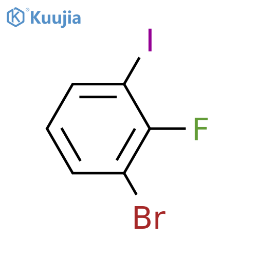 1-Bromo-2-fluoro-3-iodobenzene structure