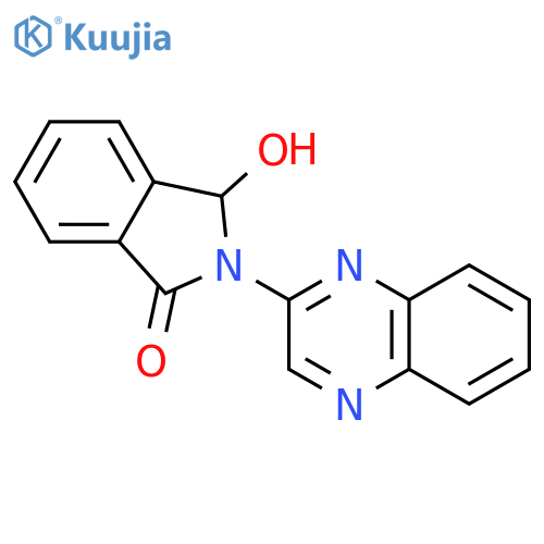1H-Isoindol-1-one, 2,3-dihydro-3-hydroxy-2-(2-quinoxalinyl)- structure