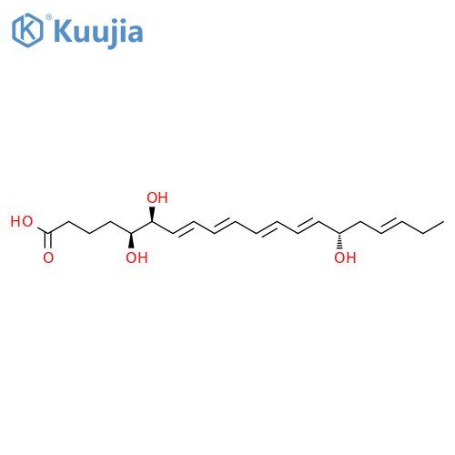 7,9,11,13,17-Eicosapentaenoic acid, 5,6,15-trihydroxy-, (5S-(5R*,6R*,7 E,9E,11Z,13Z,15R*,17Z))- structure
