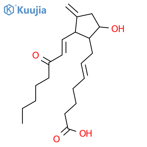 (5z,9α,13e)-9-hydroxy-11-methylene-15-oxoprosta-5,13-dien-1-oic A Cid structure