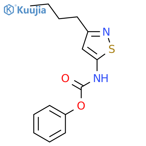 Carbamic acid, (3-butyl-5-isothiazolyl)-, phenyl ester structure