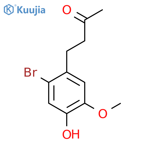 4-(2-bromo-4-hydroxy-5-methoxyphenyl)butan-2-one structure