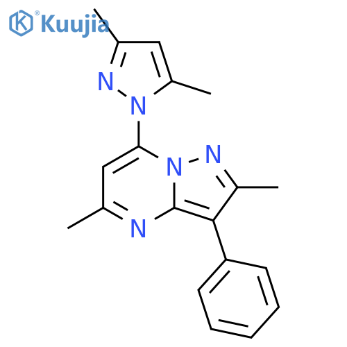 1-{2,5-dimethyl-3-phenylpyrazolo1,5-apyrimidin-7-yl}-3,5-dimethyl-1H-pyrazole structure
