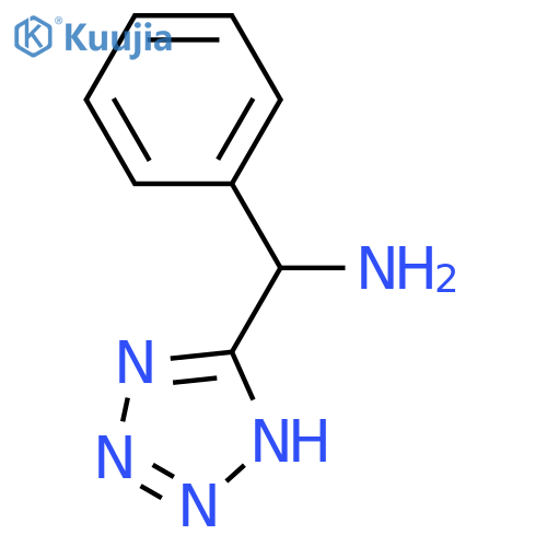 Phenyl(2H-tetrazol-5-yl)methanamine structure