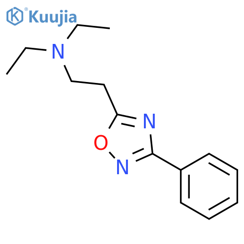 diethyl2-(3-phenyl-1,2,4-oxadiazol-5-yl)ethylamine structure