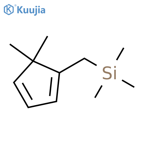 1,3-Cyclopentadiene, 5,5-dimethyl-1-[(trimethylsilyl)methyl]- structure