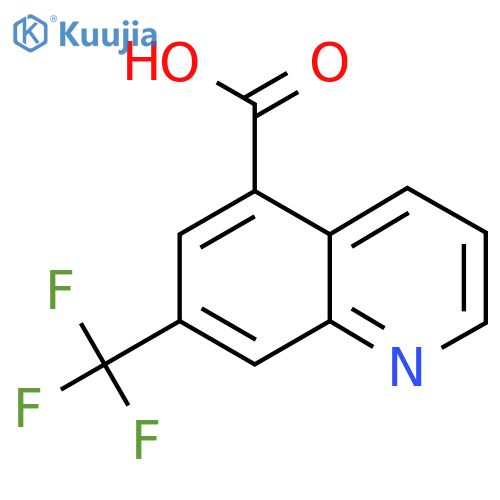 7-(Trifluoromethyl)quinoline-5-carboxylic acid structure