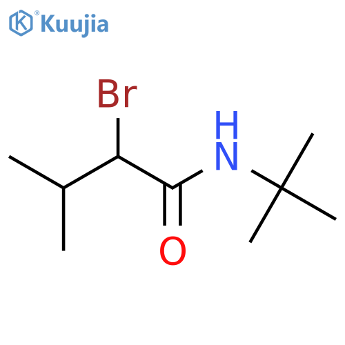 2-Bromo-N-tert-butyl-3-methylbutanamide structure