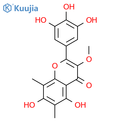 3',4',5,5',7-Pentahydroxy-3-methoxy-6,8-dimethylflavone structure