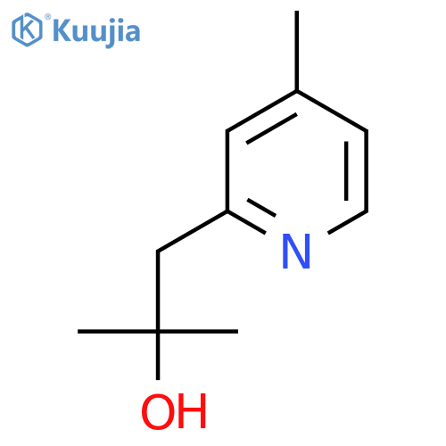 2-methyl-1-(4-methylpyridin-2-yl)propan-2-ol structure