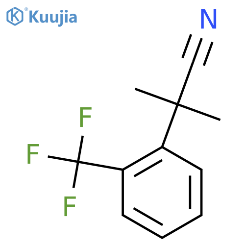2-methyl-2-2-(trifluoromethyl)phenylpropanenitrile structure