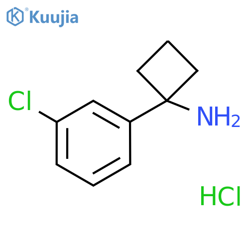 1-(3-chlorophenyl)cyclobutan-1-amine Hydrochloride structure