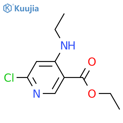 Ethyl 6-chloro-4-(ethylamino)nicotinate structure