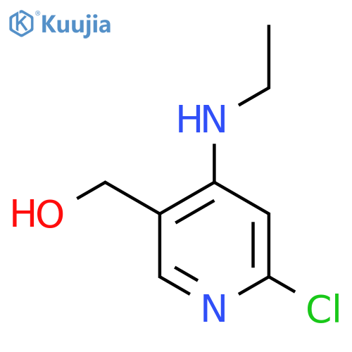 (6-Chloro-4-(ethylamino)pyridin-3-yl)methanol structure