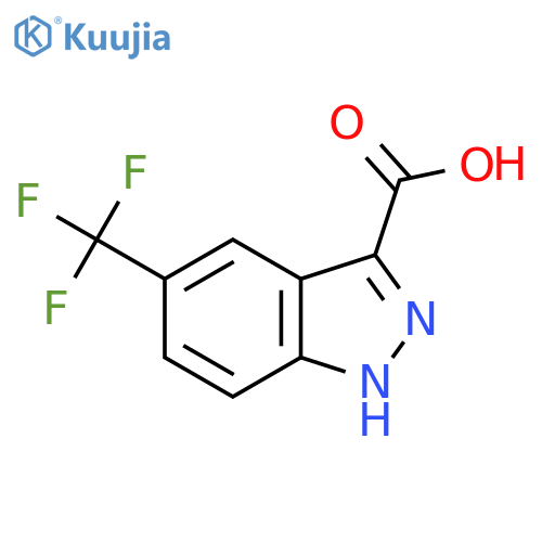5-(trifluoromethyl)-1H-indazole-3-carboxylic acid structure