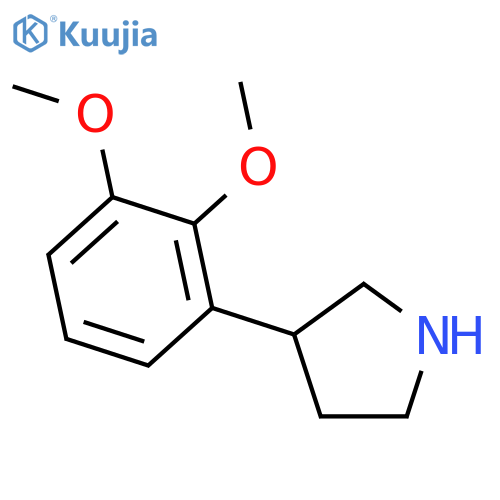 3-(2,3-Dimethoxyphenyl)pyrrolidine Hydrochloride structure