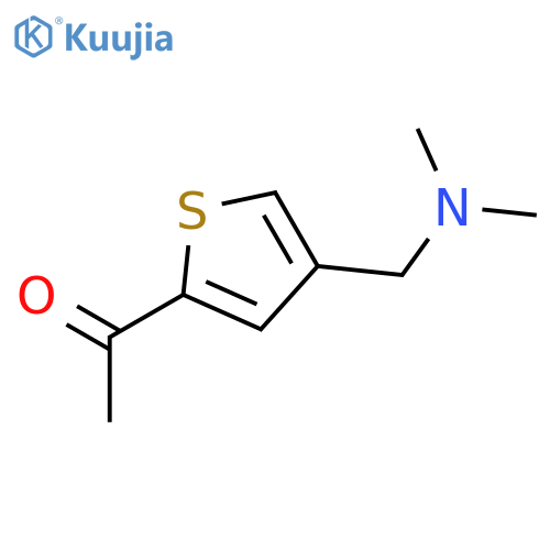 1-{4-(dimethylamino)methyl-2-thienyl}ethanone structure