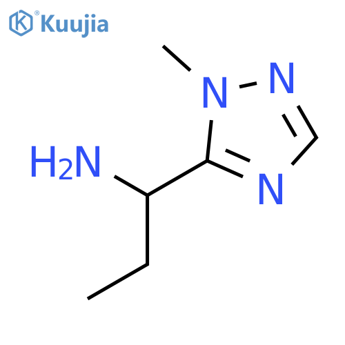 1-(1-methyl-1H-1,2,4-triazol-5-yl)-1-propanamine structure