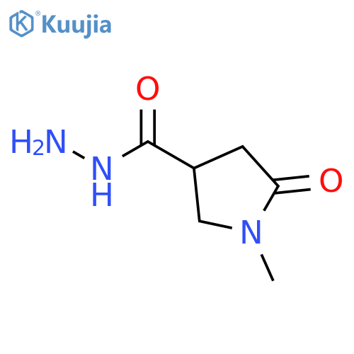 1-Methyl-5-oxopyrrolidine-3-carbohydrazide structure