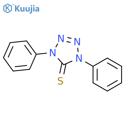 5H-Tetrazole-5-thione, 1,4-dihydro-1,4-diphenyl- structure