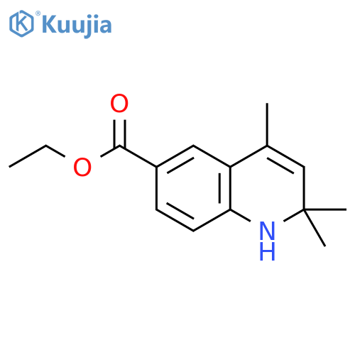 ethyl 2,2,4-trimethyl-1,2-dihydroquinoline-6-carboxylate structure