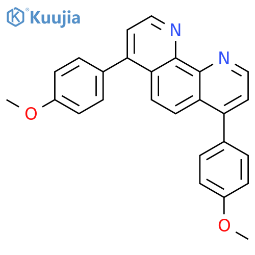 4,7-Bis(4-methoxyphenyl)-1,10-phenanthroline structure