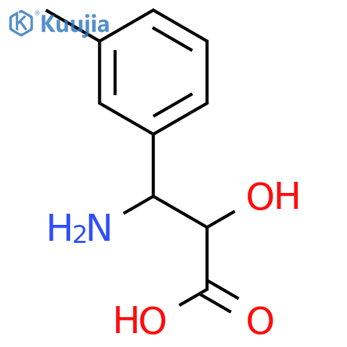(2S,3S)-3-Amino-2-hydroxy-3-(m-tolyl)propanoic acid structure