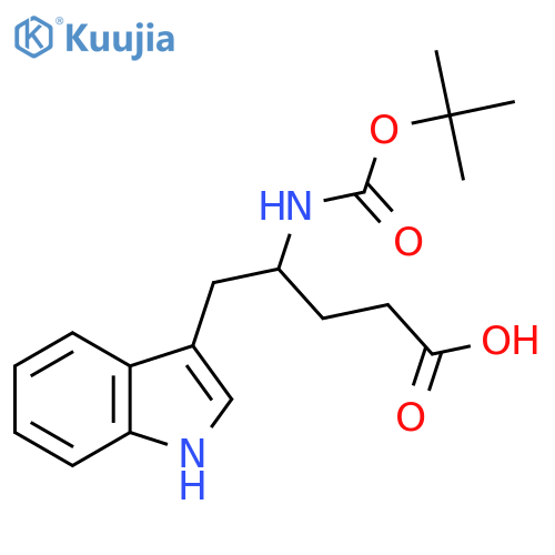 (4R)-4-(tert-Butoxycarbonyl)amino-5-(1H-indol-3-yl)pentanoic Acid structure