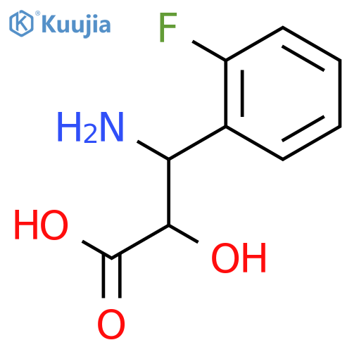 (2S,3S)-3-Amino-3-(2-fluorophenyl)-2-hydroxypropanoic acid structure