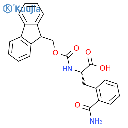 Fmoc-l-2-carbamoylphenylalanine structure