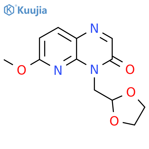 4-((1,3-Dioxolan-2-yl)methyl)-6-methoxypyrido[3,2-b]pyrazin-3(4h)-one structure