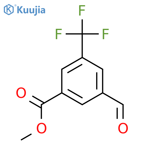 Methyl 3-formyl-5-(trifluoromethyl)benzoate structure