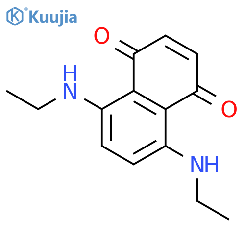 1,4-Naphthalenedione, 5,8-bis(ethylamino)- structure