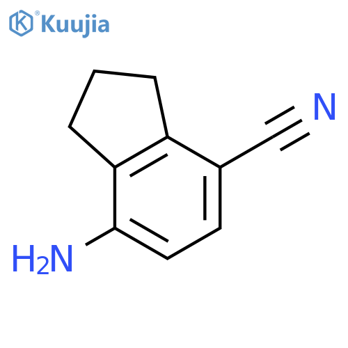7-Amino-2,3-dihydro-1H-indene-4-carbonitrile structure